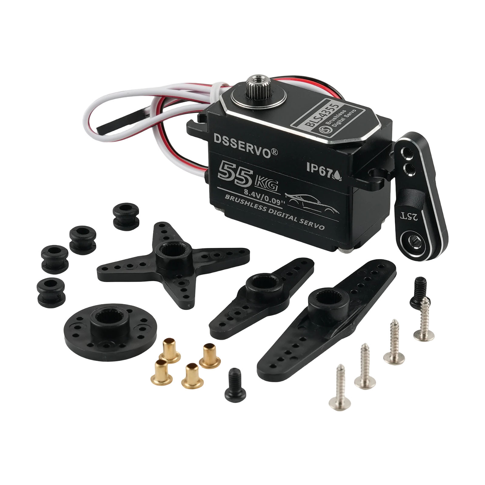 Dsservo BLS4355 55KG Low-profi - đánh giá và giá Rc Car Servo