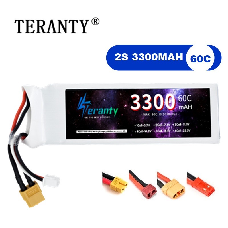 2S 7.4V LiPo Battery 3300mAh 6 - đánh giá và giá Drone Tech Rc