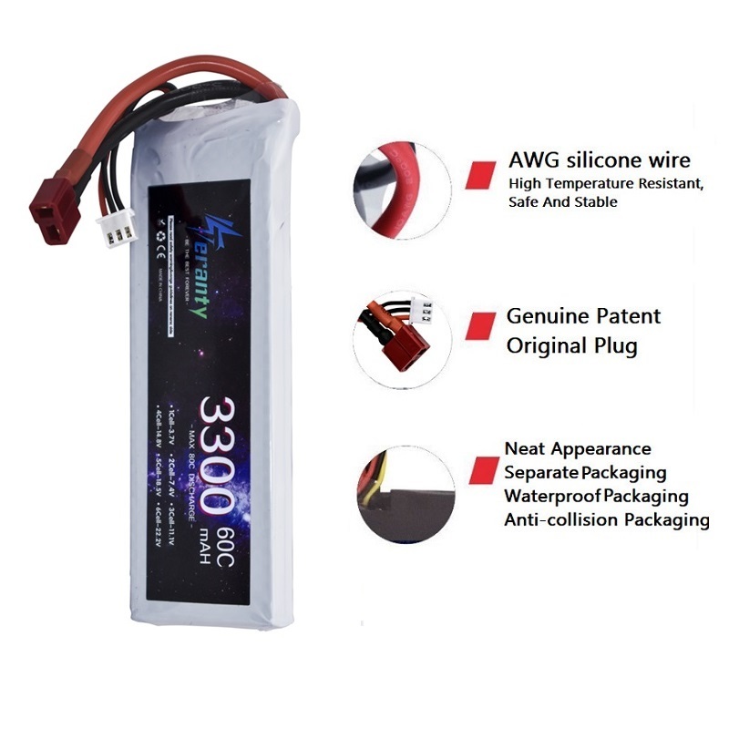 2S 7.4V LiPo Battery 3300mAh 6 - đánh giá và giá Drone Tech Rc