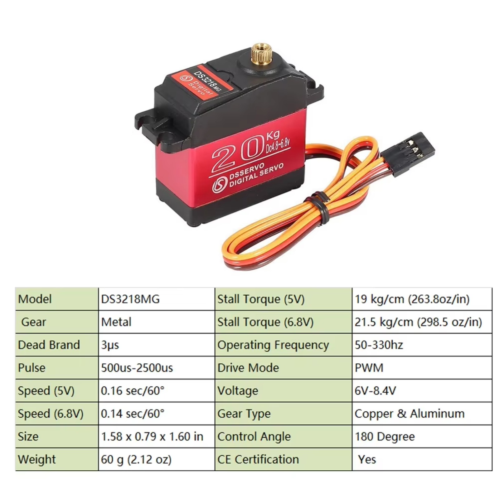 10PCS DS3218 20KG Digital Serv - đánh giá và giá Rc Car Servo